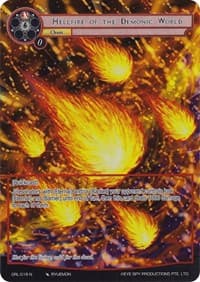 Hellfire of the Demonic World (Full Art) - Game of Gods: Reloaded - Force of Will card
