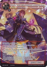 Violet and Mariabella, Chasing Fire (Full Art) - Game of Gods: Reloaded - Force of Will card