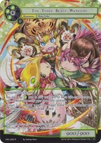 The Three Beast Warriors (Full Art) - Game of Gods: Reloaded - Force of Will card