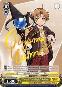 "Talent for Magic" Rudeus (SP) - Mushoku Tensei: Jobless Reincarnation - Weiss Schwarz card