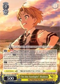 "In the Sunlight" Rudeus (SR) - Mushoku Tensei: Jobless Reincarnation - Weiss Schwarz card