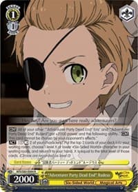 "Adventurer Party Dead End" Rudeus - Mushoku Tensei: Jobless Reincarnation - Weiss Schwarz card