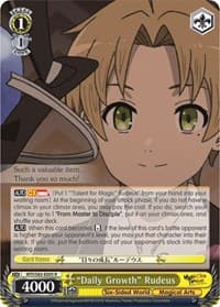 "Daily Growth" Rudeus - Mushoku Tensei: Jobless Reincarnation - Weiss Schwarz card