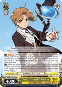 "Daily Growth" Rudeus (SR) - Mushoku Tensei: Jobless Reincarnation - Weiss Schwarz card