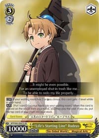 "Life's Starting Line" Rudeus (SR) - Mushoku Tensei: Jobless Reincarnation - Weiss Schwarz card