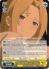 "Blessed With Life" Zenith - Mushoku Tensei: Jobless Reincarnation - Weiss Schwarz card