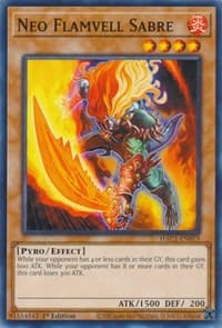 Neo Flamvell Sabre - Hidden Arsenal: Chapter 1 - YuGiOh card