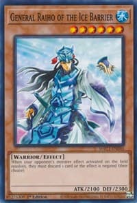 General Raiho of the Ice Barrier - Hidden Arsenal: Chapter 1 - YuGiOh card