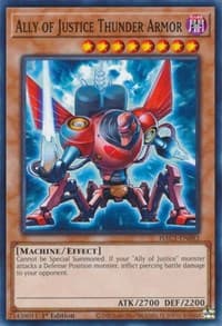 Ally of Justice Thunder Armor - Hidden Arsenal: Chapter 1 - YuGiOh card
