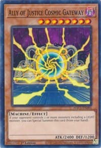 Ally of Justice Cosmic Gateway (Duel Terminal) - Hidden Arsenal: Chapter 1 - YuGiOh card