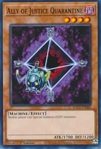 Ally of Justice Quarantine - Hidden Arsenal: Chapter 1 - YuGiOh card