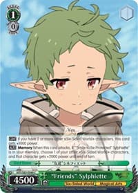 "Friends" Sylphiette - Mushoku Tensei: Jobless Reincarnation - Weiss Schwarz card