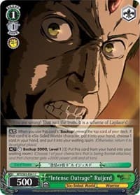 "Intense Outrage" Ruijerd - Mushoku Tensei: Jobless Reincarnation - Weiss Schwarz card