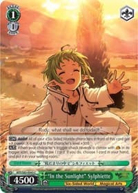 "In the Sunlight" Sylphiette - Mushoku Tensei: Jobless Reincarnation - Weiss Schwarz card
