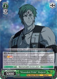 "Wounded Pride" Ruijerd - Mushoku Tensei: Jobless Reincarnation - Weiss Schwarz card