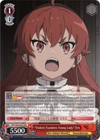 "Violent Tsundere Young Lady" Eris - Mushoku Tensei: Jobless Reincarnation - Weiss Schwarz card
