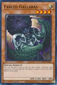 Fabled Gallabas - Hidden Arsenal: Chapter 1 - YuGiOh card