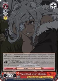 "Sword God Style" Ghislaine (SR) - Mushoku Tensei: Jobless Reincarnation - Weiss Schwarz card