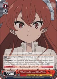 "What Lies Beyond Effort" Eris - Mushoku Tensei: Jobless Reincarnation - Weiss Schwarz card