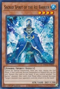Sacred Spirit of the Ice Barrier - Hidden Arsenal: Chapter 1 - YuGiOh card