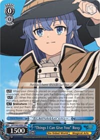 "Things I Can Give You" Roxy - Mushoku Tensei: Jobless Reincarnation - Weiss Schwarz card