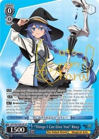 "Things I Can Give You" Roxy (SP) - Mushoku Tensei: Jobless Reincarnation - Weiss Schwarz card