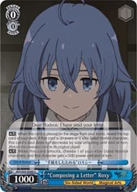 "Composing a Letter" Roxy - Mushoku Tensei: Jobless Reincarnation - Weiss Schwarz card