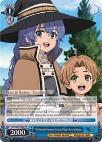 "The Beautiful Scenery of Buena Village" Roxy & Rudeus - Mushoku Tensei: Jobless Reincarnation - Weiss Schwarz card
