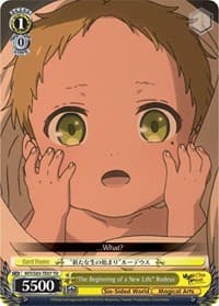 "The Beginning of a New Life" Rudeus - Mushoku Tensei: Jobless Reincarnation - Weiss Schwarz card