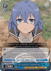 "Loli, Scornful Eyes, Unfriendly" Roxy - Mushoku Tensei: Jobless Reincarnation - Weiss Schwarz card