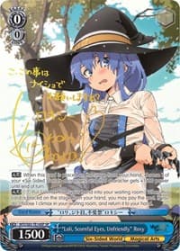 "Loli, Scornful Eyes, Unfriendly" Roxy (SP) - Mushoku Tensei: Jobless Reincarnation - Weiss Schwarz card