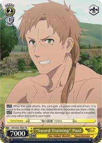 "Sword Training" Paul - Mushoku Tensei: Jobless Reincarnation - Weiss Schwarz card