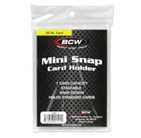 Mini Snap Card Holder - Standard - BCW Toploaders - Collectible Storage card