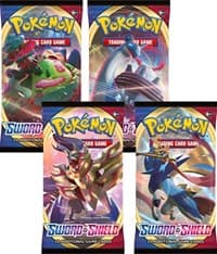 Sword and Shield Base Set Booster Pack Art Bundle [Set of 4] - SWSH01: Sword & Shield Base Set - Pokemon card