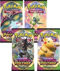 Vivid Voltage Booster Pack Art Bundle [Set of 4] - SWSH04: Vivid Voltage - Pokemon card