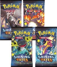 Shining Fates Booster Pack Art Bundle [Set of 4] - Shining Fates - Pokemon card