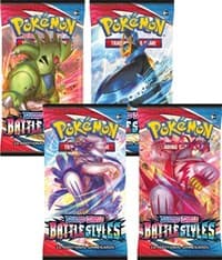 Battle Styles Booster Pack Art Bundle [Set of 4] - SWSH05: Battle Styles - Pokemon card