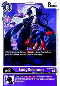 LadyDevimon - BT3-088 (Official Tournament Pack Vol.4) - Release Special Booster 1.0 - Digimon Card Game card