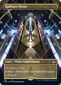 Raffine's Tower (Borderless) - Streets of New Capenna - Magic: The Gathering card