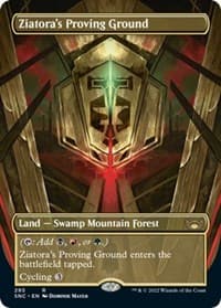 Ziatora's Proving Ground (Borderless) - Streets of New Capenna - Magic: The Gathering card