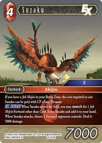 Suzaku EX - Emissaries of Light - Final Fantasy TCG card