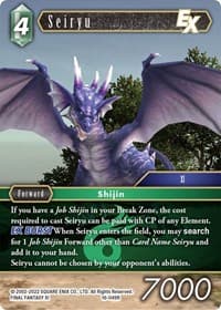 Seiryu EX - Emissaries of Light - Final Fantasy TCG card