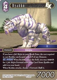Byakko EX - Emissaries of Light - Final Fantasy TCG card