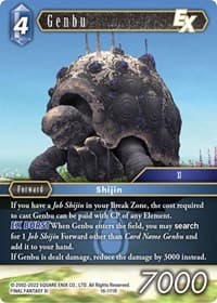 Genbu EX - Emissaries of Light - Final Fantasy TCG card