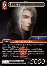 Luneth - Emissaries of Light - Final Fantasy TCG card