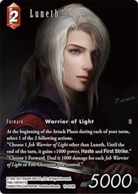 Luneth (Full Art) - Emissaries of Light - Final Fantasy TCG card