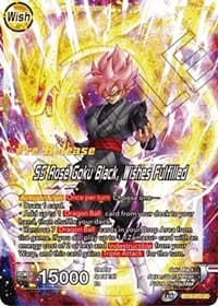 Zamasu // SS Rose Goku Black, Wishes Fulfilled - Realm of the Gods Pre-Release Cards - Dragon Ball Super: Masters card