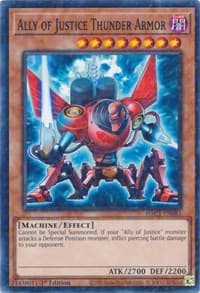 Ally of Justice Thunder Armor (Duel Terminal) - Hidden Arsenal: Chapter 1 - YuGiOh card