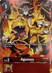 Agumon - P-001 (Tamer's Evolution Box 2) - Digimon Promotion Cards - Digimon Card Game card