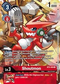 Shoutmon (Tamer's Evolution Box 2) - Battle of Omni - Digimon Card Game card